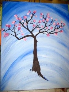 Kindergarten Painting - Cherry blossom